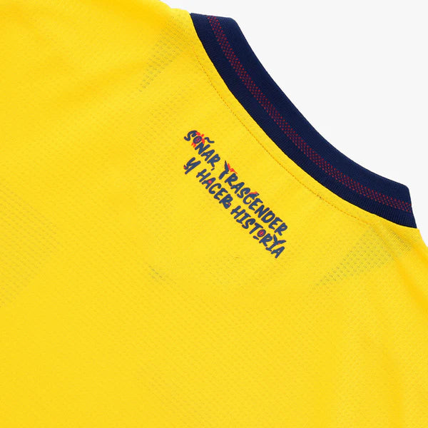 Camiseta oficial de Ecuador para la Copa del Mundo 2026, modelo para hombre, amarilla, versión auténtica de jugador, de Marathon Sports.
